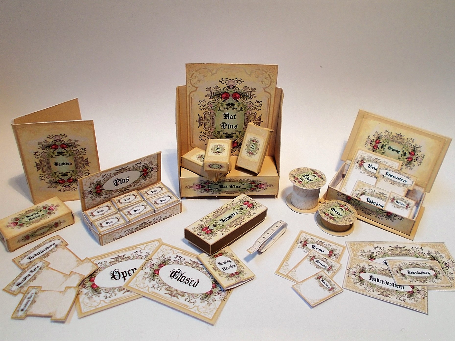 Vintage Floral Haberdashery kit